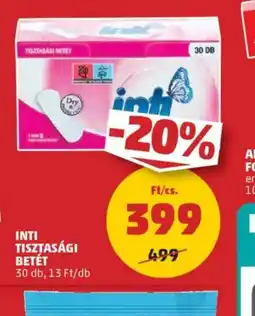 PENNY Inti tisztasági betét ajánlat