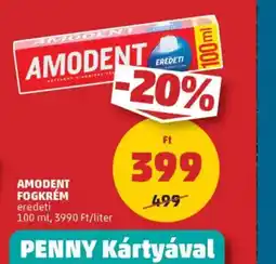 PENNY Amodent Fogkrém ajánlat