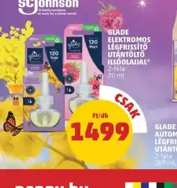 PENNY Glade Elektromos Légfrissítő Utántöltő Illolajjal ajánlat