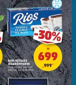 PENNY Rios Réteges Jégkrémtorta ajánlat
