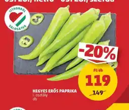 PENNY Hegyes Erős Paprika ajánlat