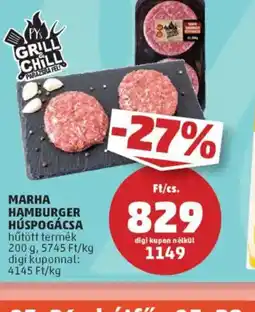 PENNY Marha Hamburger Húspogácsa ajánlat