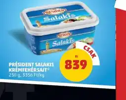 PENNY Président Salakis Krémfehérsajt ajánlat