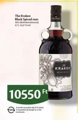 EcoFamily The Kraken Black Spiced Rum ajánlat