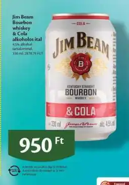 EcoFamily Jim Beam Bourbon whiskey & Cola alkoholos ital ajánlat
