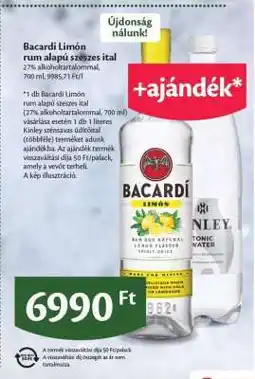 EcoFamily Bacardi Limón rum alapú szeszes ital ajánlat