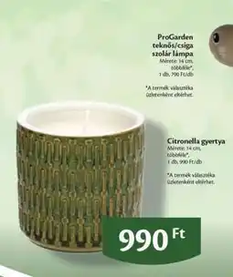 EcoFamily Citronella gyertya ajánlat