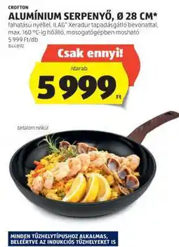 ALDI ALUMÍNIUM SERPENYŐ, Ø 28 CM ajánlat