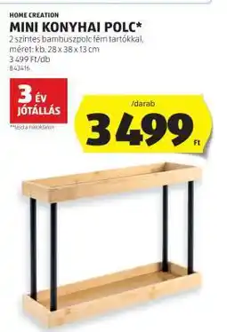 ALDI HOME CREATION MINI KONYHAI POLC ajánlat