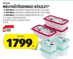 ALDI CROFTON MÉLYHŰTŐSDOBOZ-KÉSZLET ajánlat