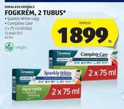 ALDI Himalaya Herbals Fogkrém, 2 Tubus ajánlat