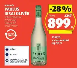 ALDI PAULUS IRSAI OLIVÉR ajánlat