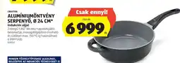ALDI CROFTON ALUMÍNIUMÖNTVÉNY SERPENYŐ, Ø 24 CM ajánlat