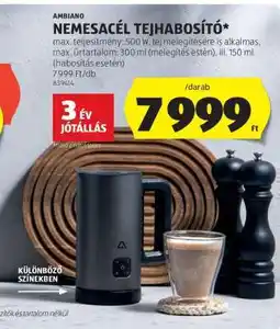 ALDI Ambiano Nemesacél Tejhabosító ajánlat