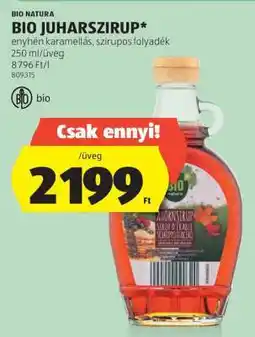 ALDI Bio juharszirup ajánlat