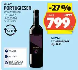 ALDI VILLÁNY PORTUGIESER ajánlat