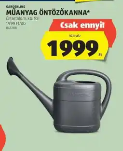 ALDI GARDENLINE Műanyag Öntözőkanna ajánlat