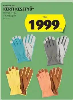 ALDI GARDENLINE KERTI KESZTYŰ ajánlat