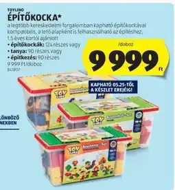 ALDI TOYLINO ÉPÍTŐKOCKA ajánlat