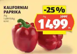 ALDI Kaliforniai paprika ajánlat