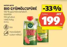 ALDI NATUR AKTIV BIO GYÜMÖLCSPÜRÉ ajánlat