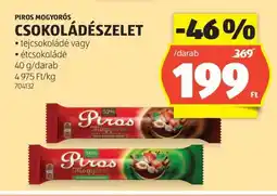 ALDI PIROS MOGYORÓS CSOKOLÁDÉSZELET ajánlat