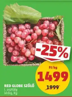 PENNY Red globe szőlő ajánlat