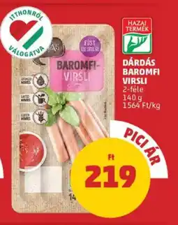 PENNY Dárdás baromfi virsli ajánlat