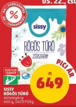 PENNY Sissy rögös túró ajánlat