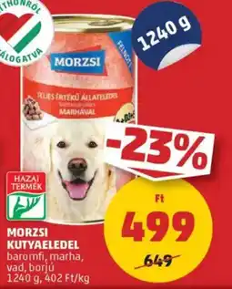PENNY Morzsi kutyaeledel ajánlat