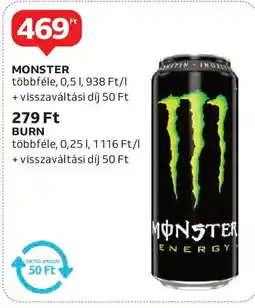 Auchan Monster, burn ajánlat