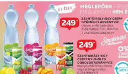 Auchan Szentkirályi egy csepp gyümölcs ásványvíz ajánlat