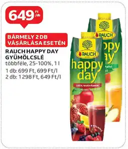 Auchan Rauch happy day gyümölcslé ajánlat
