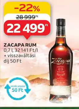 Auchan Zacapa rum ajánlat