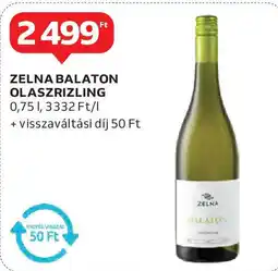Auchan Zelna balaton olaszrizling ajánlat