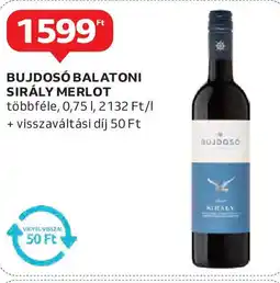Auchan Bujdosó balatoni sirály merlot ajánlat
