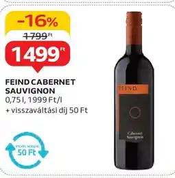 Auchan Feind cabernet sauvignon ajánlat