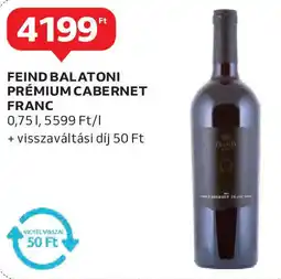 Auchan Feind balatoni prémium cabernet franc ajánlat