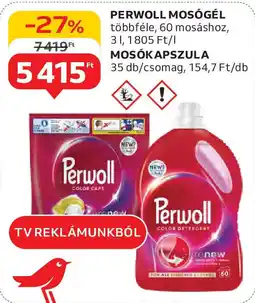 Auchan Perwoll mosógél, mosókapszula ajánlat