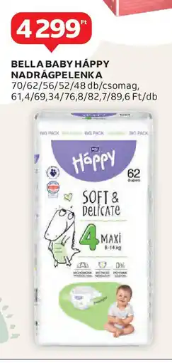Auchan Bella baby happy nadrágpelenka ajánlat