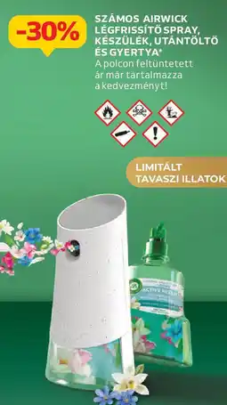 Auchan Számos airwick legfrissítő spray stb. ajánlat