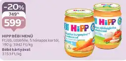 Auchan Hipp bébi menü ajánlat