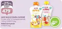 Auchan Hipp bio gyümölcspüré ajánlat