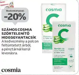 Auchan Számos Cosmia szőrtelenítő hideggyantacsík ajánlat