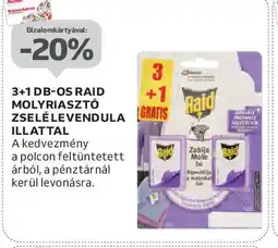 Auchan 3+1 db-os raid molyriasztó zselé levendula illattal ajánlat