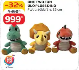Auchan One two fun ülő plüss dinó ajánlat