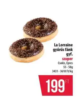Coop La Lorraine gyűrűs fánk ajánlat