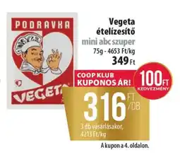 Coop Vegeta ételízesítő mini abc szuper ajánlat