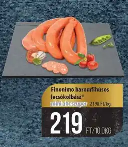 Coop Finonimo baromfihúsos lecsókolbász ajánlat