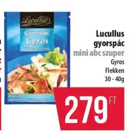 Coop Lucullus gyorspác ajánlat